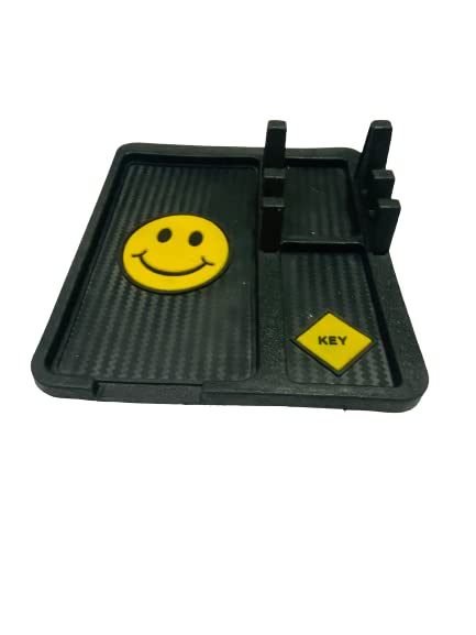 Autofasters Car Dashboard Anti-Slip Mat with Mobile Phone Holder, (Black)