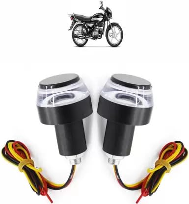 AUTOFASTERS Side LED Indicator Light for Hero Splendor Plus (White, Blue)