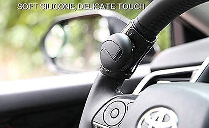 Autofasters Steering Wheel Spinner Knob, Auto Spinner Knob Ball Compatible With All Cars 1 Pcs (Black)