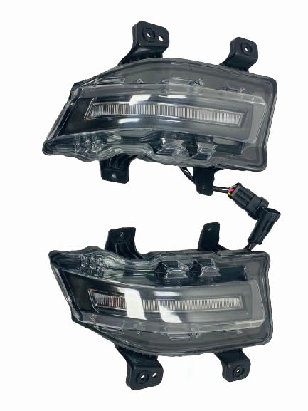 AUTOFASTERS Fog Light for XUV300 with Frame & Day Runing Light With Complete Wiring & Switch (White), Halogen