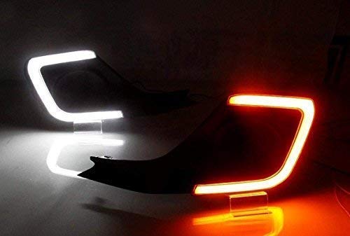 Autofasters SRT-227, Car Fog Lamp Daytime Time Running Lights (DRL) For New Swift -2018 Model, 2 Pc set, Neon DRL Indicator Light Car LED for Maruti Suzuki (12 V, 30 W) (Swift, Pack of 2)