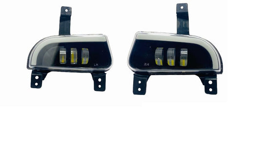 AUTOFASTERS® Car Led fog Light For Mahindra Bolero Neo With 3 Lens And Day Running Light With Turn Indicator