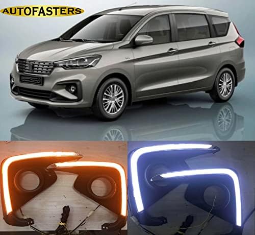 AUTOFASTERS Day Running Led Lights with Indicator for Maruti Suzuki Ertiga (Model Year : 2018)