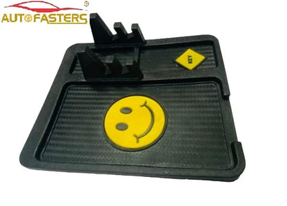 Autofasters Car Dashboard Anti-Slip Mat with Mobile Phone Holder, (Black)