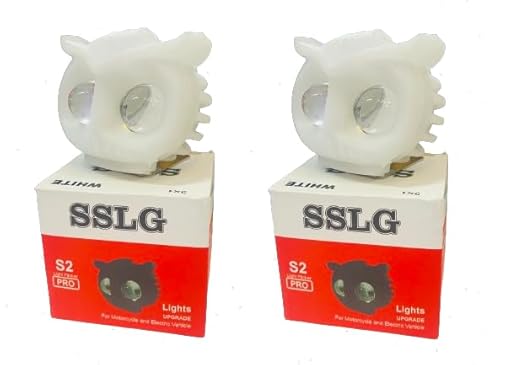 AUTOFASTERS OWL Shape Led Fog Yellow-White light Low & High Beam for universal vehicles 9V-60V 30W