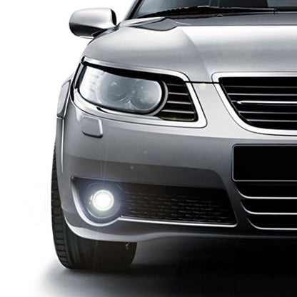 AUTOFASTERS Angel Eye Drl LED Light Fog Lamp for cars - 2pcs, Black