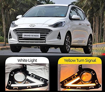 AUTOFASTERS Car Led Day Running Light For Grand i10 Nios