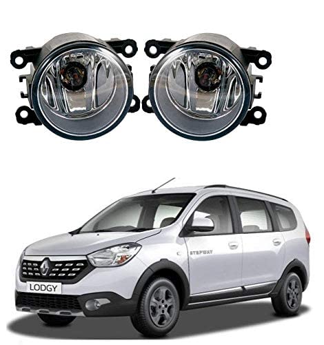 AUTOFASTERS Car Fog Lamp Lights Compatible with Lodgy Car Fog Lamp for Lodgy (Set of 2)