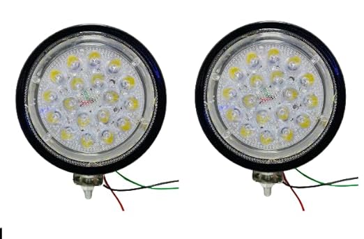 AUTOFASTERS Fog Light With LED,with White DRL,12V 45W Heavy Metal Quality Product For Car, Auto, Bus, Trucks and tractors (2 Pcs)