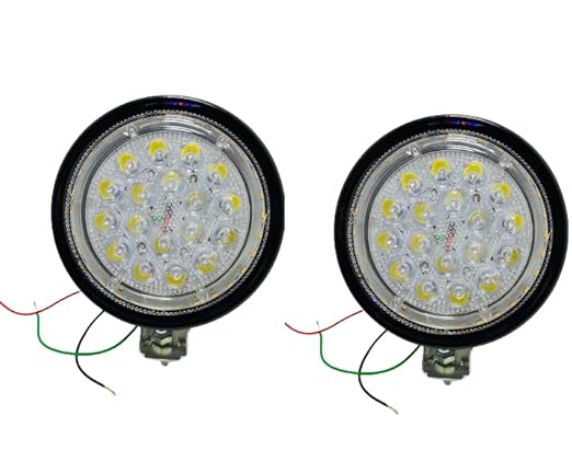 AUTOFASTERS Fog Light With LED,with Yellow DRL,12V 45W Heavy Metal Quality Product For Car, Auto, Bus, Trucks and tractors (2 Pcs)