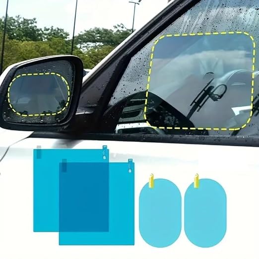 Autofasters Rainproof anti fog film Car Mirror Rain Blocker (Blue) Car Mirror Rain Blocker (Blue)