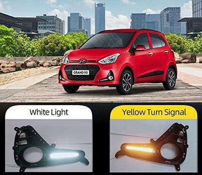 AUTOFASTERS Car Day Running Light For New i10 Grand 2018