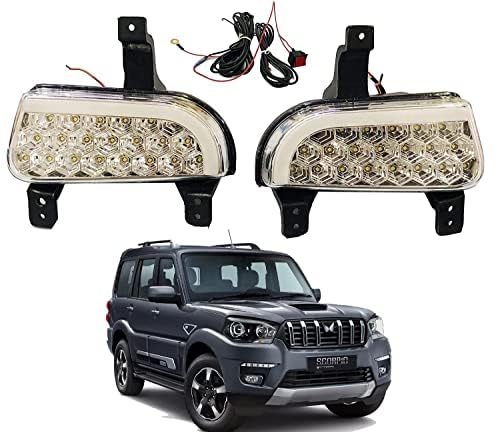 AUTOFASTERS® Car 21 Led fog Light with DRL Day Running Light For Mahindra Scorpio Hawk, White