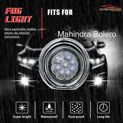 AUTOFASTERS Car Led Fog Light For Mahindra Bolero White