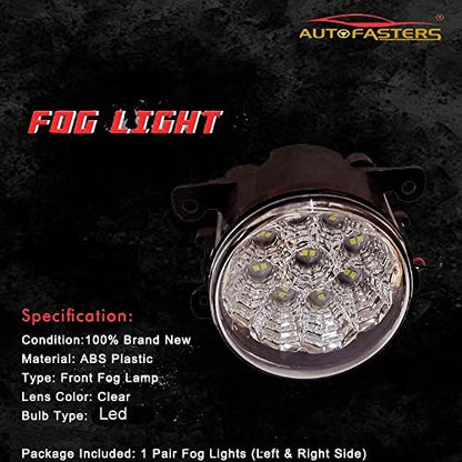 AUTOFASTERS Car Led Fog Lights For Swift, Swift Dzire, Baleno, WagonR, S Cross, XL6,