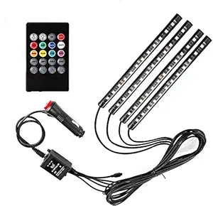 Autofasters Atmosphere Lights Car Led Strip Led Light Music Car Interior Light Car Fancy Lights (Multicolor)