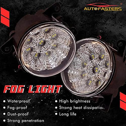 AUTOFASTERS Car Led Fog Lights For Swift, Swift Dzire, Baleno, WagonR, S Cross, XL6,