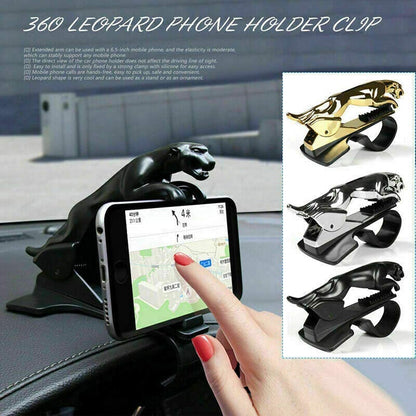 AUTOFASTERS Car Mobile Holder HUD Design Cell Phone GPS Stand Clip Holder (Black)