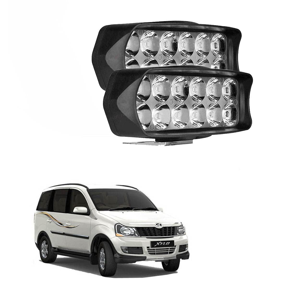 Autofasters AUTOFASTERS-CAR FOG LIGHT FOR XYLO Car Fancy Lights (White)