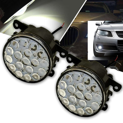 AUTOFASTERS LED Car Bumper Fog Lights for Maruti Suzuki Celerio (12 LED)-White