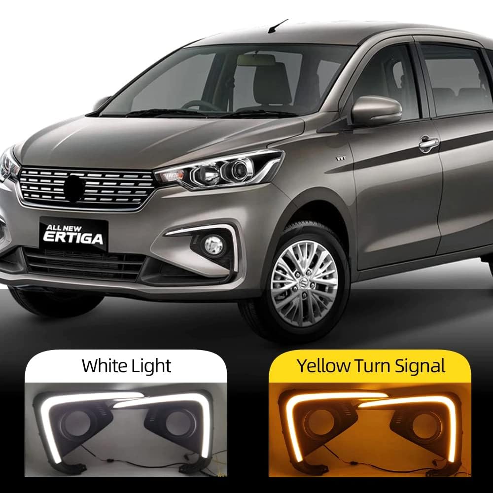 AUTOFASTERS Day Running Led Lights with Indicator for Maruti Suzuki Ertiga (Model Year : 2018)