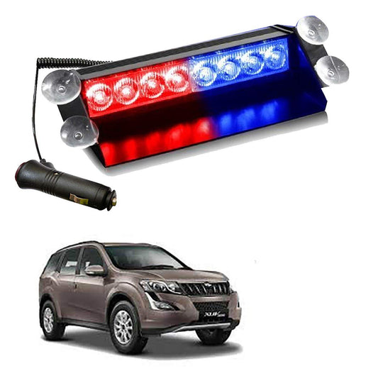 Autofasters 8 LED Police Car Flashing Lights for - XUV Dash Light Car LED for Mahindra (12 V, 35 W) (XUV 500)