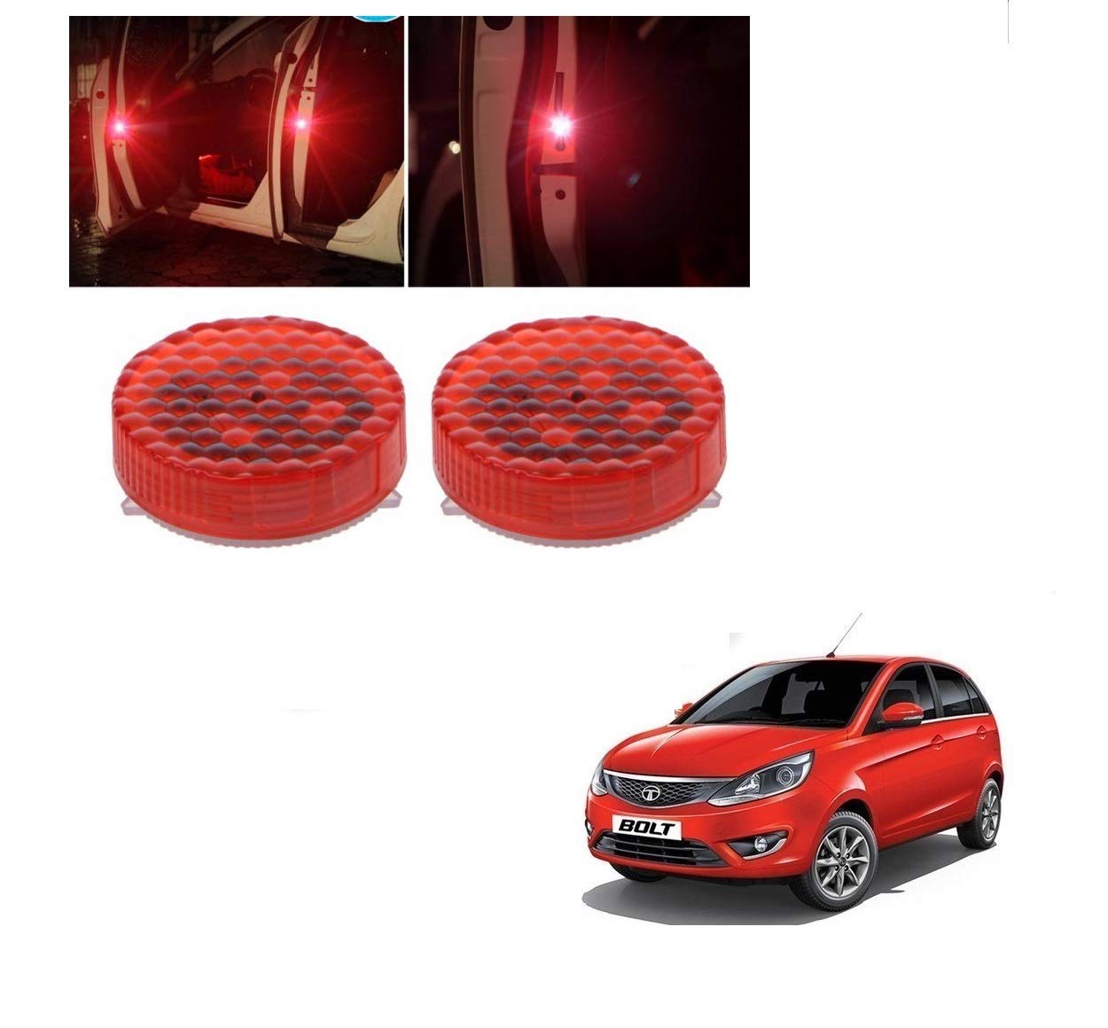 AUTOFASTERS Rear LED Indicator Light for TATA Universal For Car (Red)