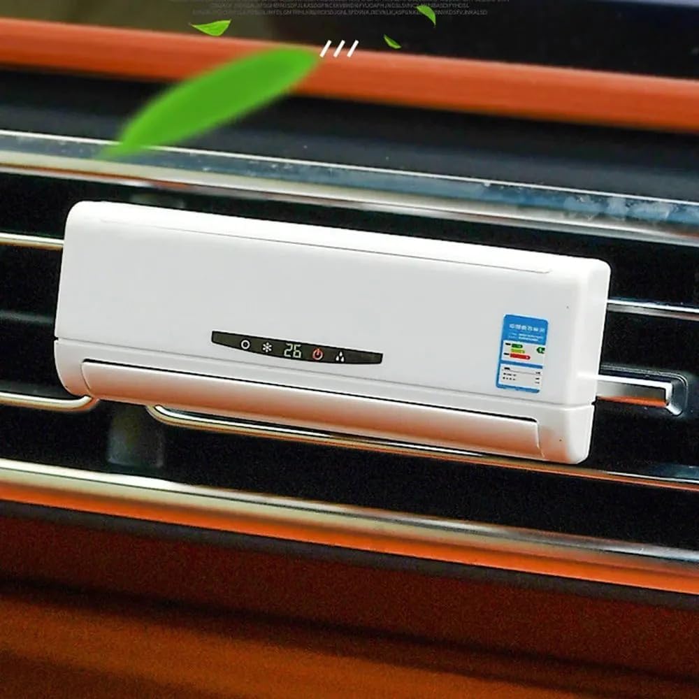 Autofasters Miniature AC design Solar-Powered Car Air freshner with a built-in Perfume Diffuser