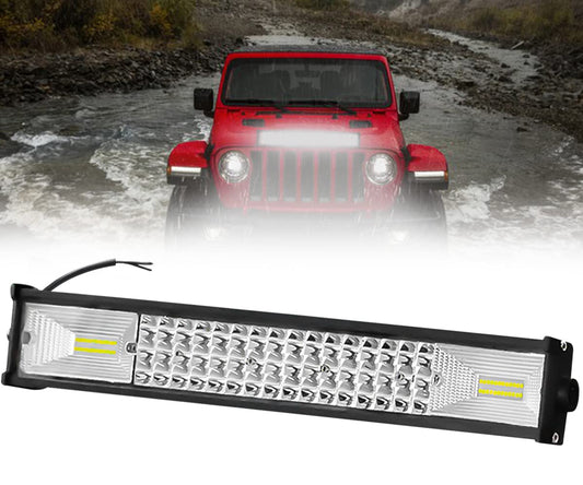 Autofasters AUTOFASTERS-CAR FOG LIGHT BAR FLOOD LIGHT BLACK FINISH Car Fancy Lights (White)