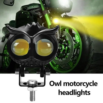 AUTOFASTERS OWL Shape Led Fog Yellow-White light Low & High Beam for universal vehicles 9V-60V 30W