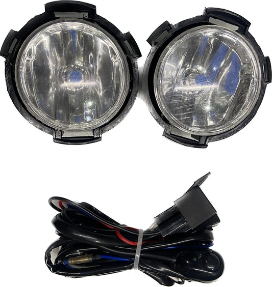 Autofasters Car Fog Lights with Bezel and Wiring for Tata Punch,Onward Warm White Car Fancy Lights (White)