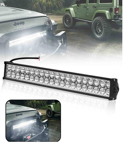 AUTOFASTERS LED Light Bar -Row 21 Inch 60W Spot Flood Combo Led Lights Work Lights Fog Driving Light Off Road Light Fit for Pickup Jeep SUV 4WD ATV UTE TruckTractor