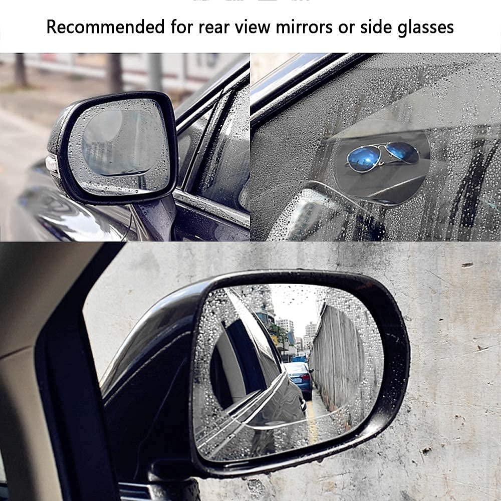 AUTOFASTERS Waterproof Right Mirror Film Anti Fog Film for All Vehicles - Set of 4