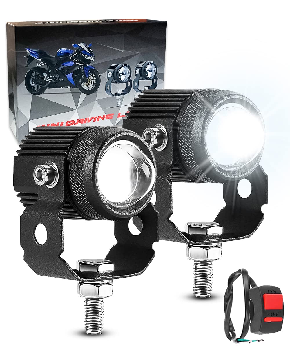 Autofasters LED Fog Light for Universal For Bike, Yamaha Platina, Scooty Pep, Jeep, Universal For Car ()