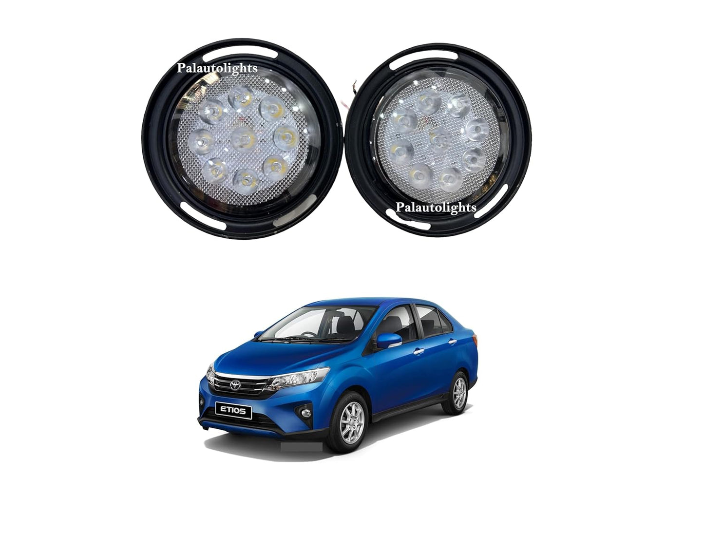 Autofasters LED Fog Lamp Unit for Toyota Etios ()