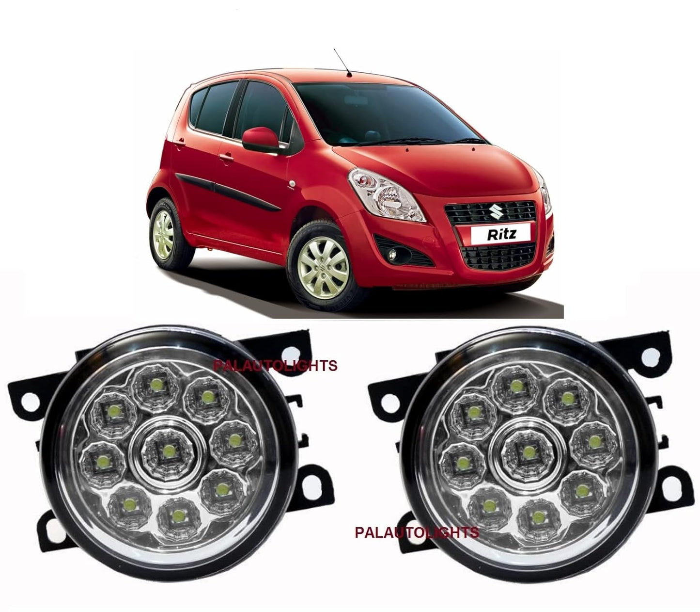 Autofasters LED Fog Light for Maruti Suzuki Ritz ()