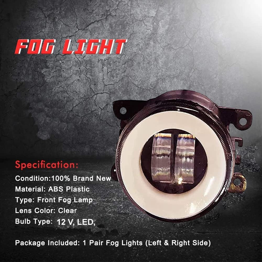 AUTOFASTERS Car LED Lens Fog Light with DRL & Indicator For Swift, Ritz, Swift Dzire, Baleno, WagonR, S Cross, XL6, Ertiga, SX4, Ciaz, Brezza Celerio, Kwid, Nexon- White