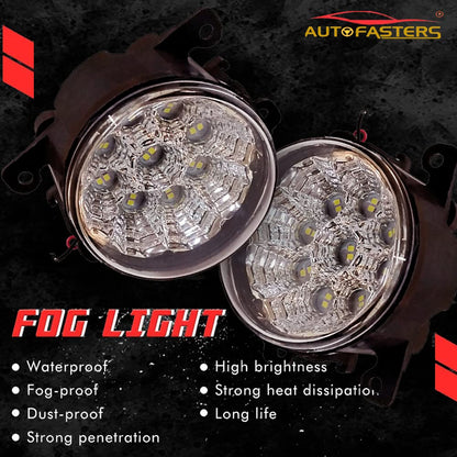 AUTOFASTERS Led Car Bumper Fog Light For Tata Punch White