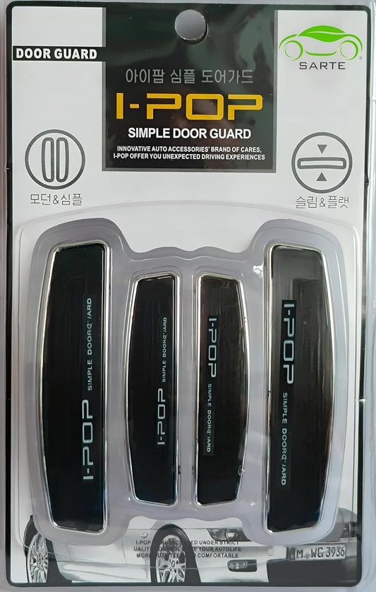 Autofasters Silicone Car Door Guard (Black, Pack of 4, Universal For Car, Universal For Car)