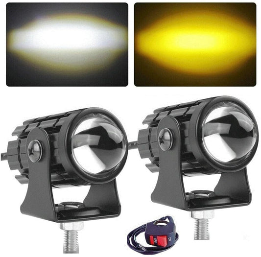 Autofasters LED Fog Lamp Unit for TVS, Yamaha, Royal Enfield Universal For Car ()